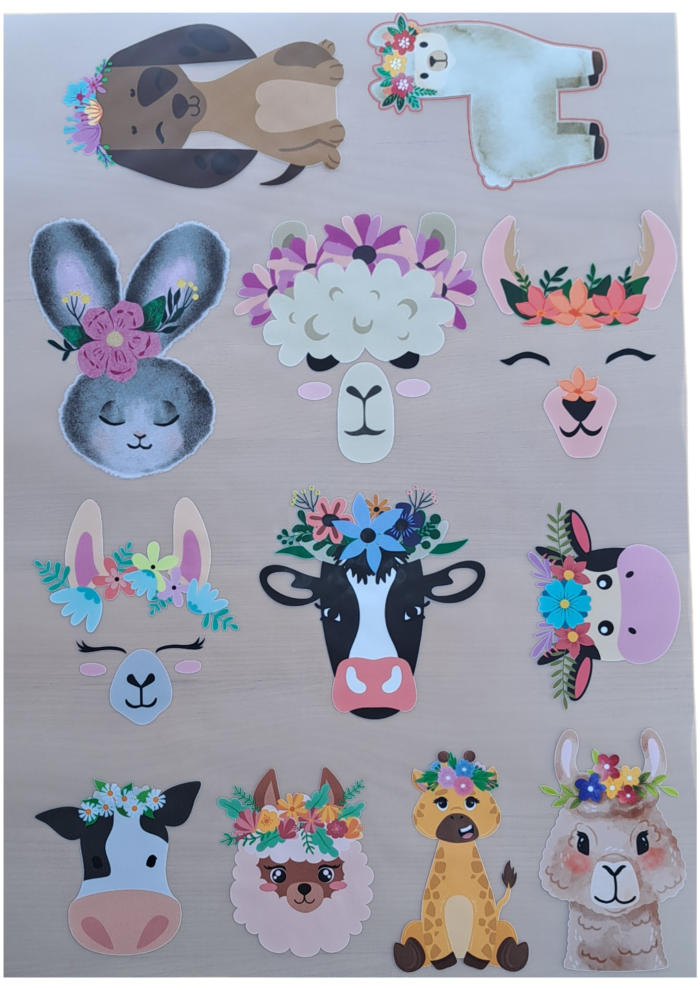 Animal Flower Heat Transfers Bundle - Image 2