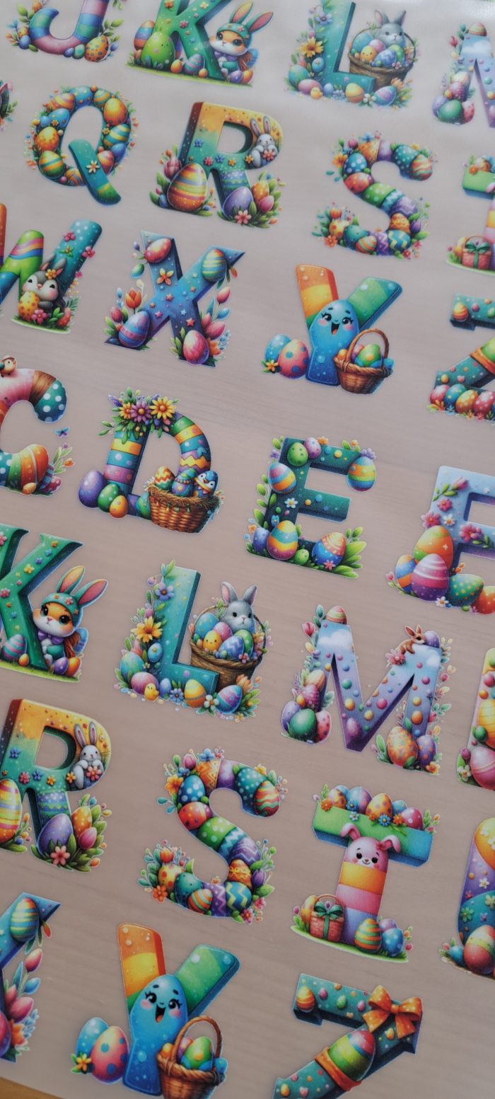 Easter Alphabet Heat Transfers Bundle - Image 2