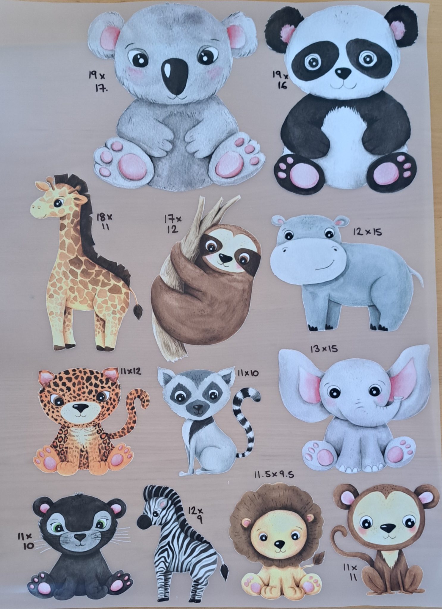 Animal Heat Transfers Bundle - Home Sewing Warehouse Australia