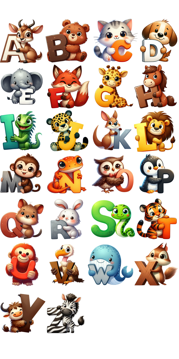 Animal Alphabet Heat Transfers Bundle